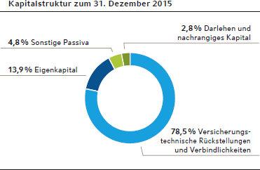 Kapitalstruktur zum 31. Dezember 2015